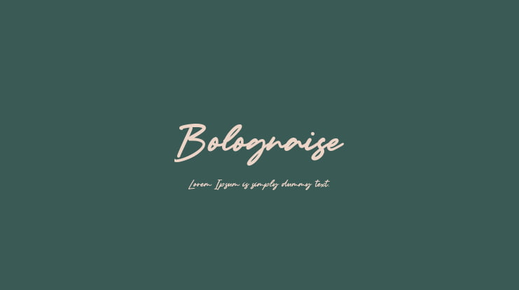 Bolognaise Font