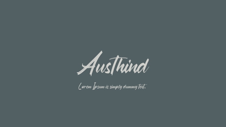 Austhind Font