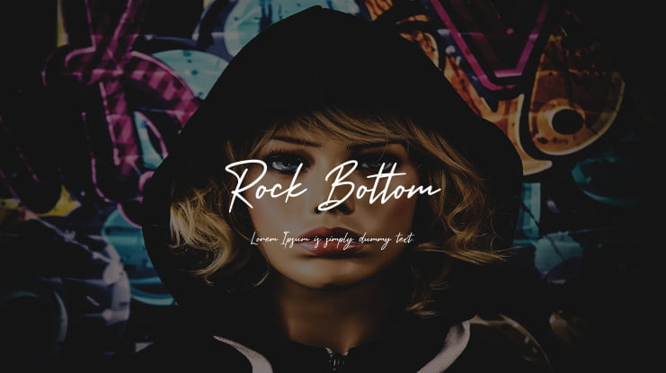 Rock Bottom Font