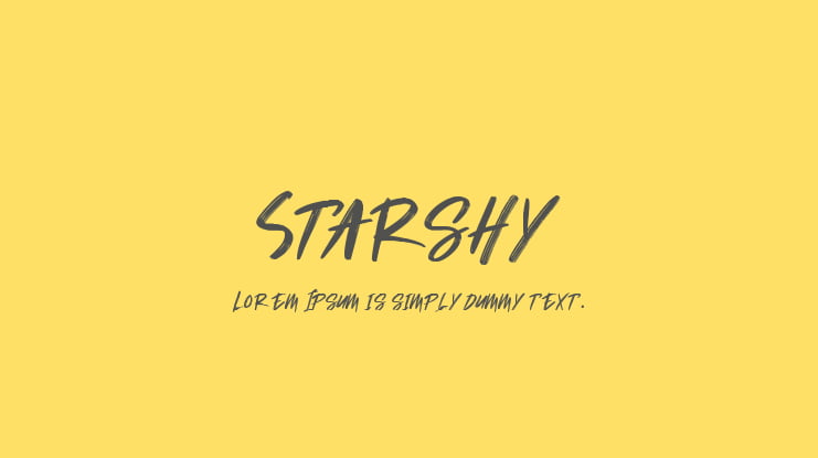 Starshy Font