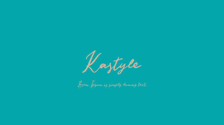 Kastyle Font