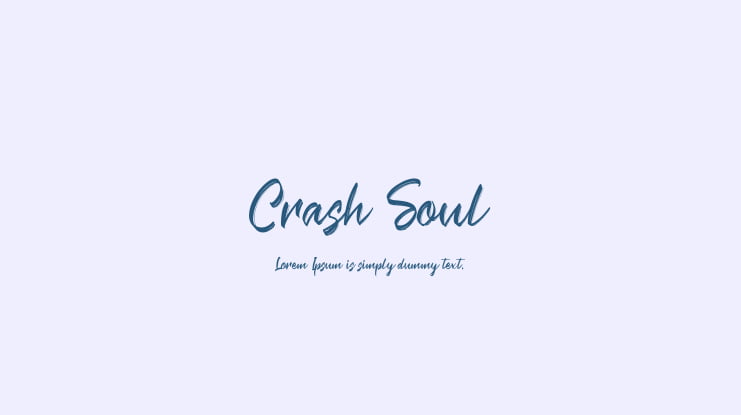 Crash Soul Font