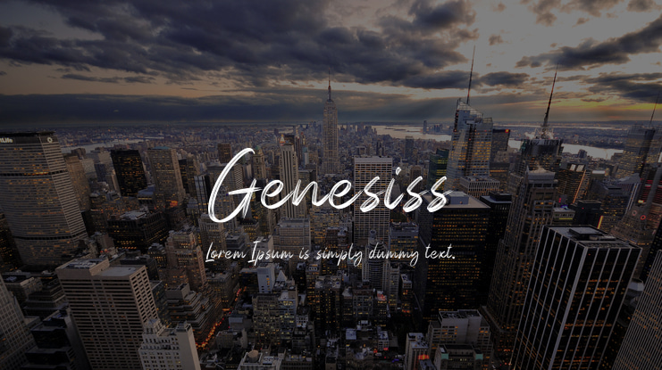 Genesiss Font