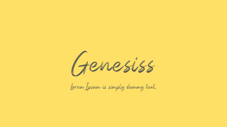 Genesiss Font