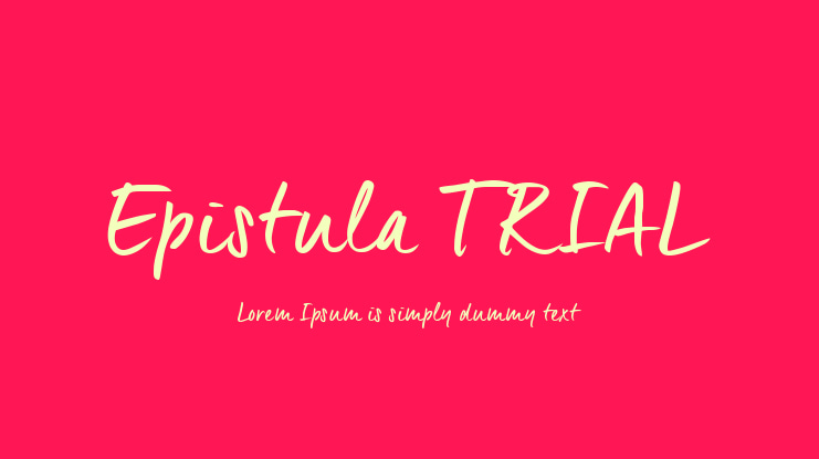 Epistula TRIAL Font Family