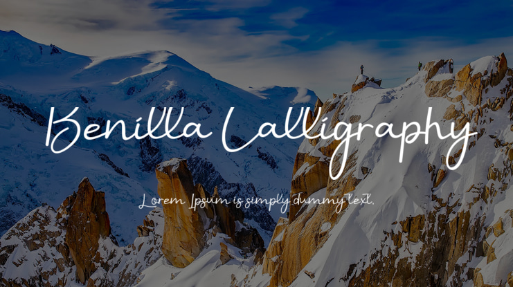 Benilla Calligraphy Font