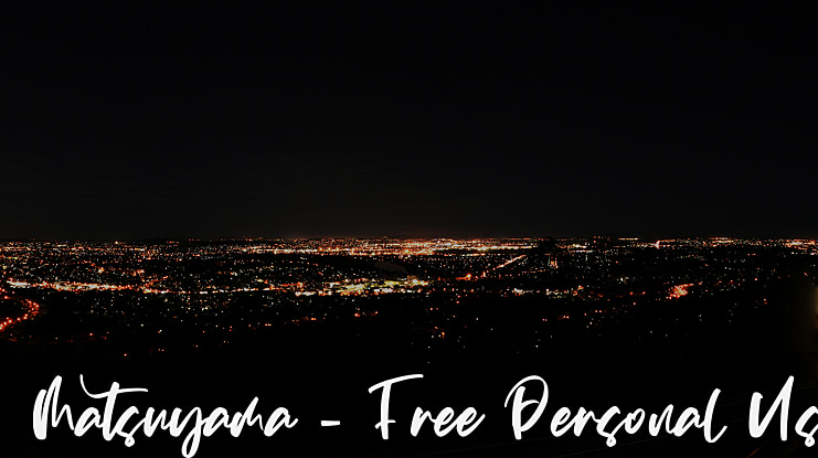 Matsuyama - Free Personal Use Font