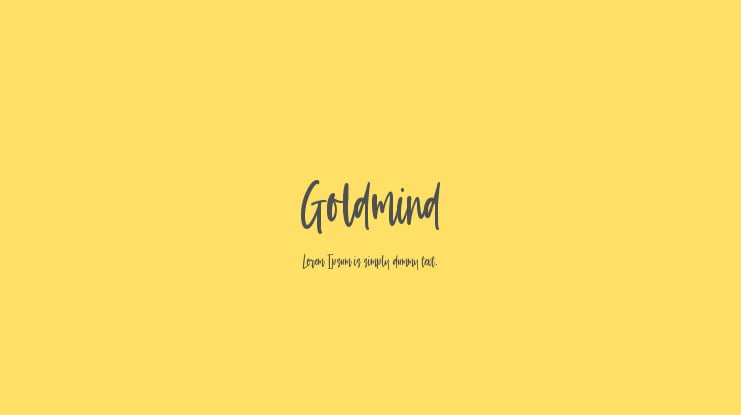 Goldmind Font