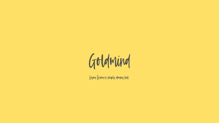 Goldmind Font