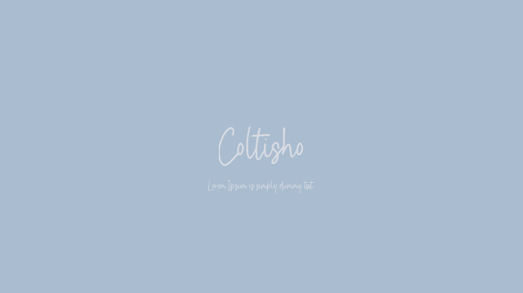 Coltisho Font