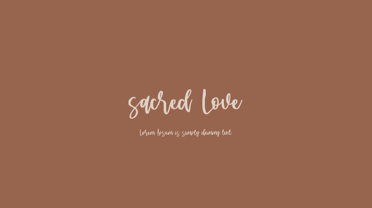 sacred Love Font