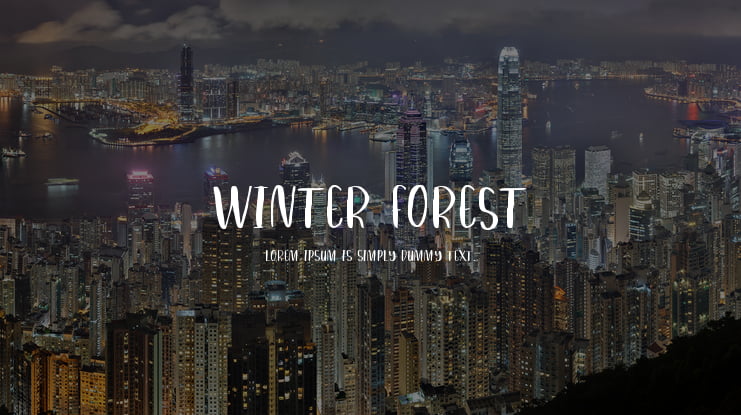 Winter Forest Font
