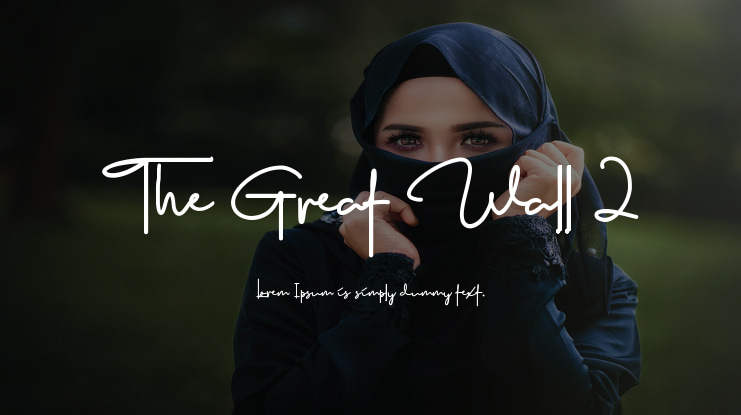 The Great Wall 2 Font