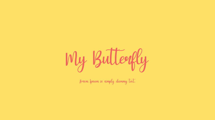 My Butterfly Font