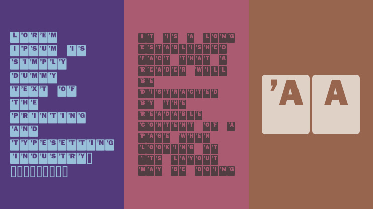 Drop Caps Font Family