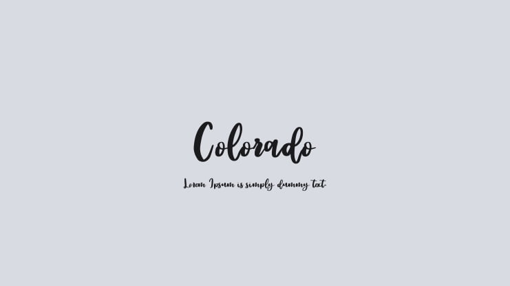 Colorado Font