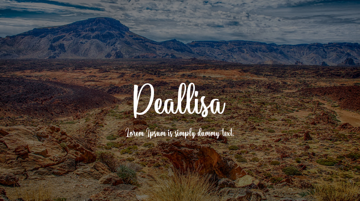 Deallisa Font Family