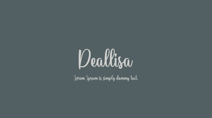 Deallisa Font Family