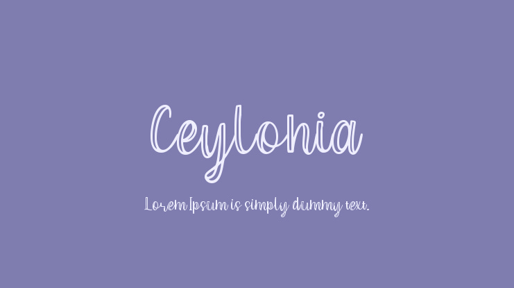 Ceylonia Font