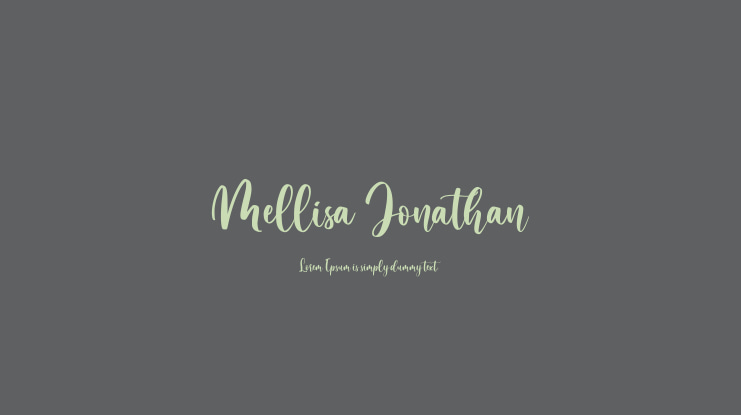 Mellisa Jonathan Font