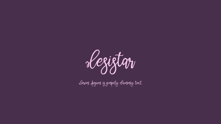 Lesistar Font