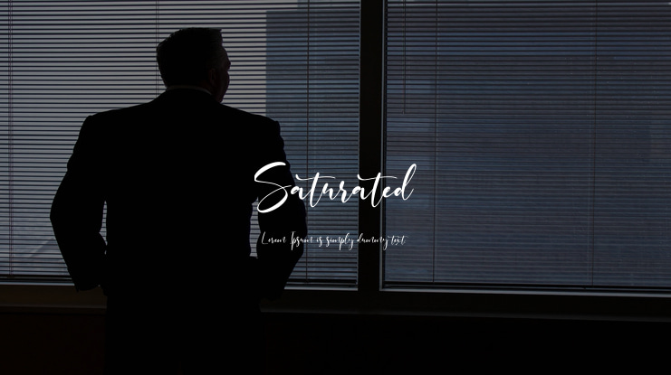 Saturated Font