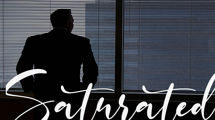 Saturated Font