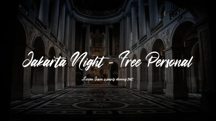 Jakarta Night - Free Personal Font