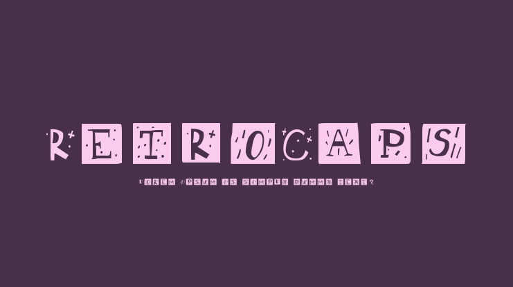 RetroCaps Font Family