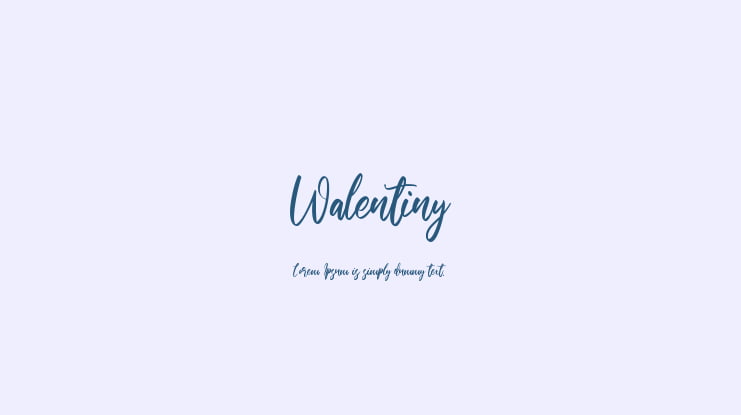 Walentiny Font