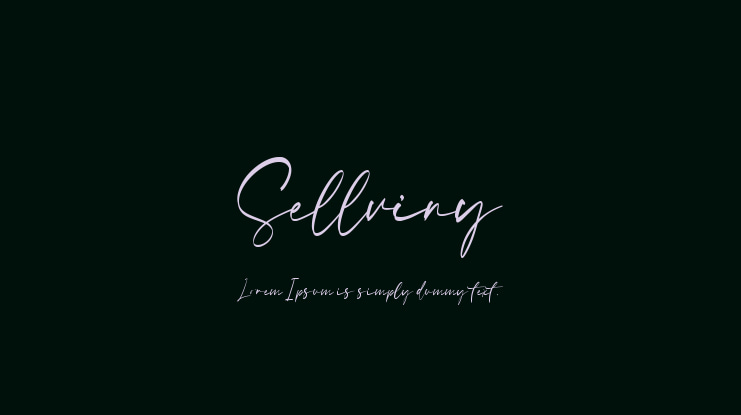 Sellviny Font