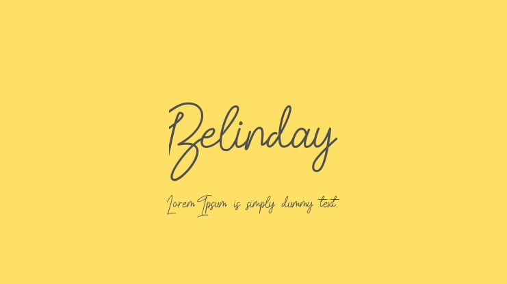 Belinday Font