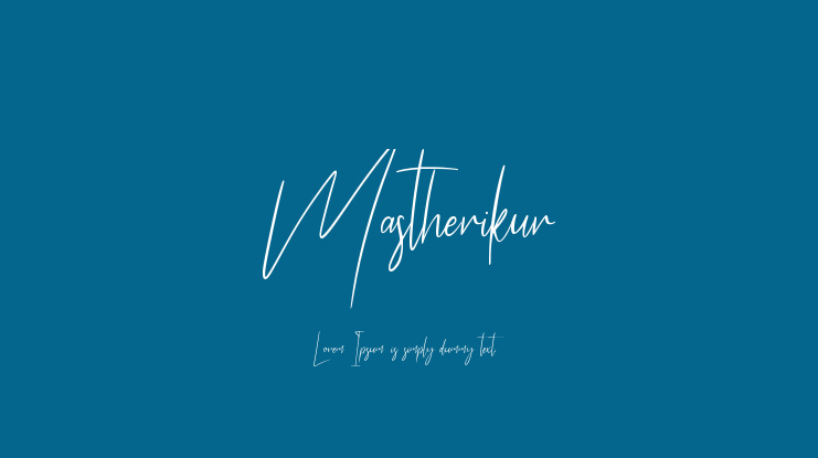 Mastherikur Font