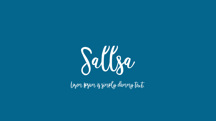 Sallsa Font