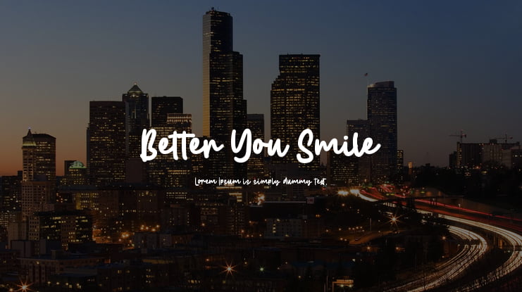 Better You Smile Font