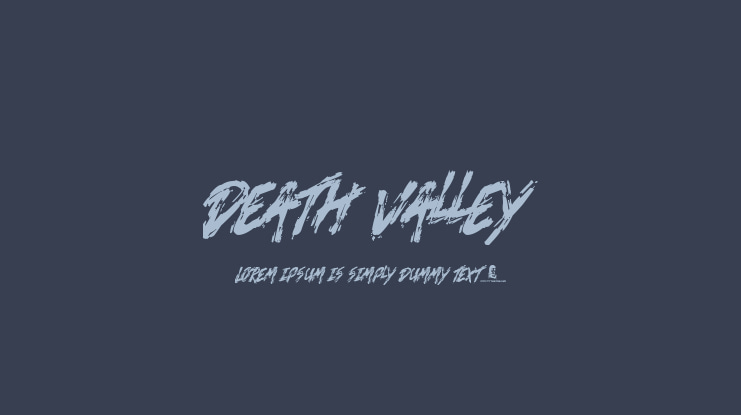 Death Valley Font
