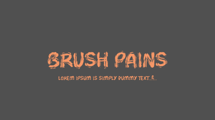 Brush Pains Font