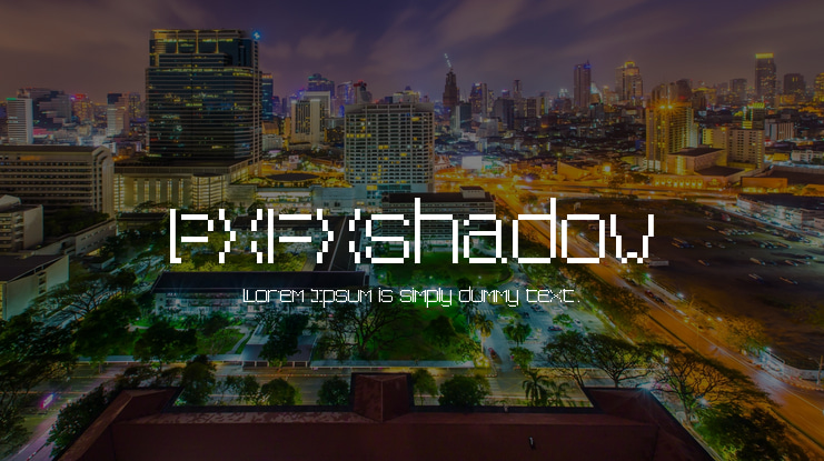 PXFXshadow Font
