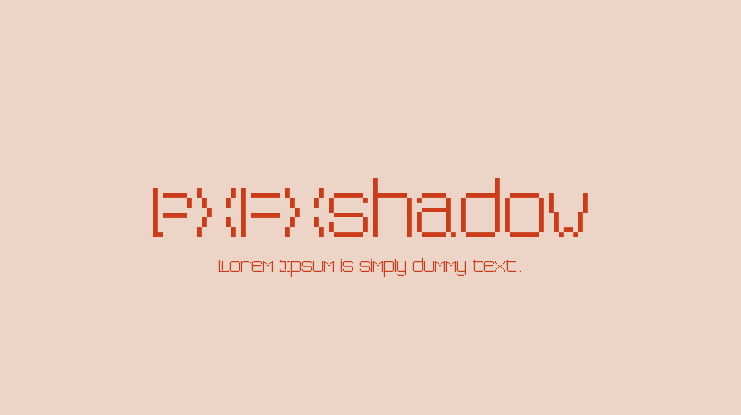 PXFXshadow Font