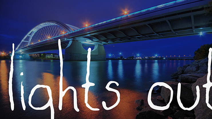 lights out Font