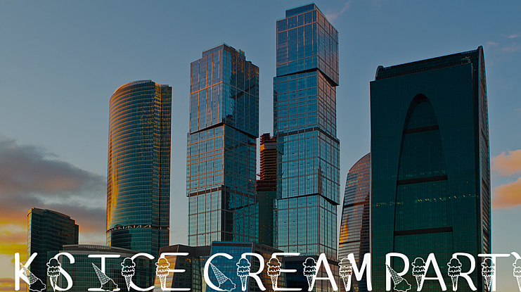 Ks Ice Cream Party Font