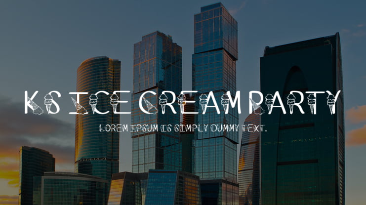 Ks Ice Cream Party Font