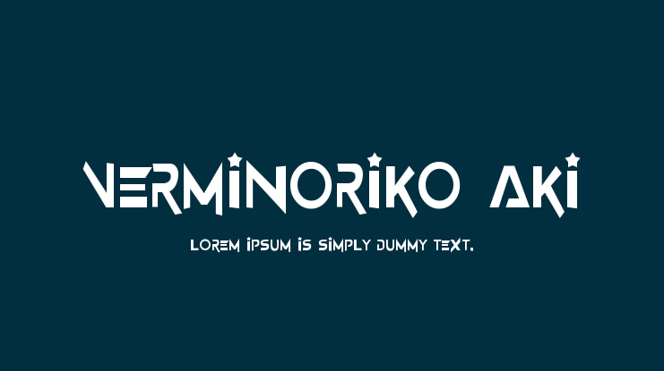 Verminoriko Aki Font