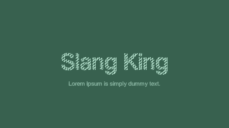 Slang King Font