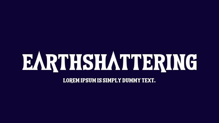 Earthshattering Font