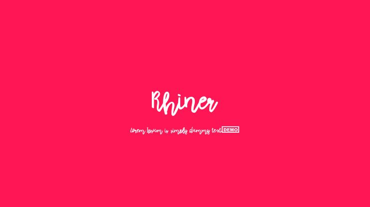 Rhiner Font Family