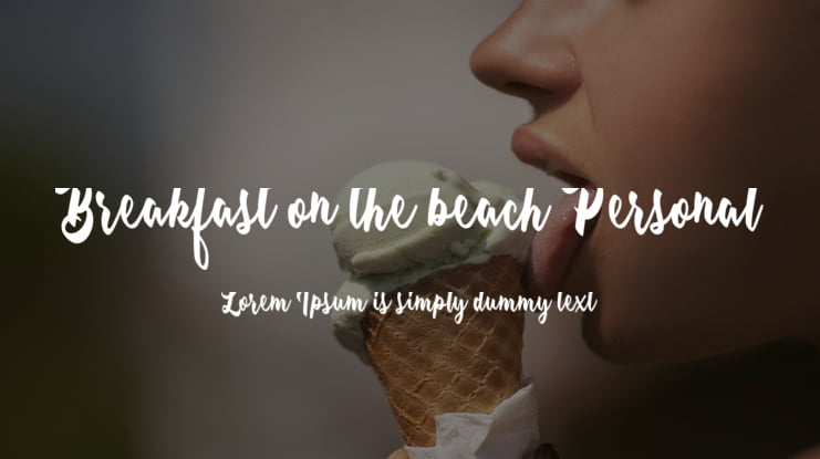 Breakfast on the beach Personal Font