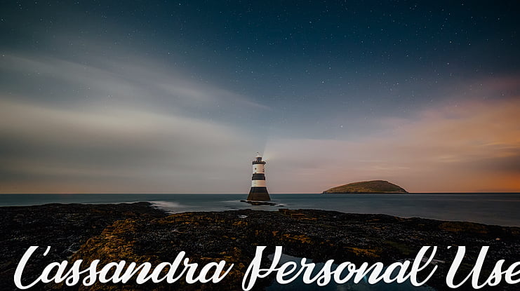 Cassandra Personal Use Font