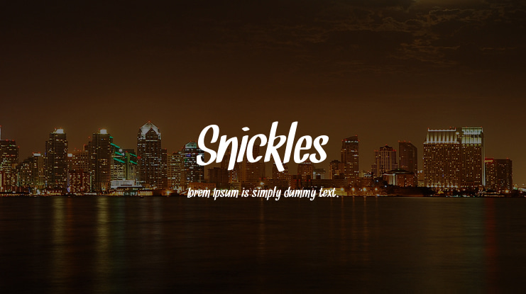 Snickles Font