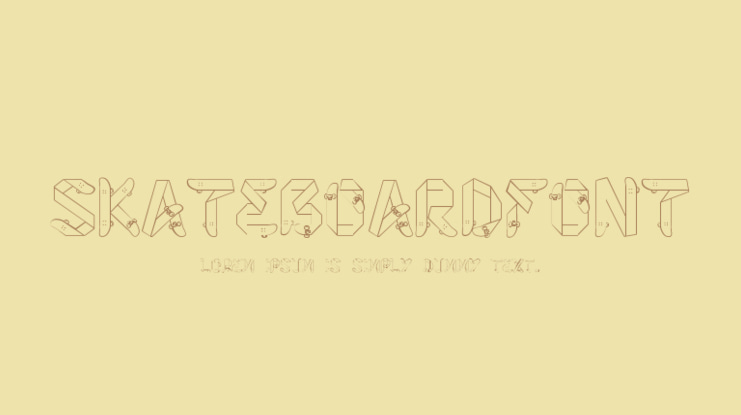 Skateboardfont Font